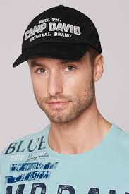 CAMP DAVID Base Cap mit Logo-Applikation in Schwarz