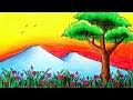 Simple sunset drawing at getdrawings | free download. How To Draw Sunsets In Pencil