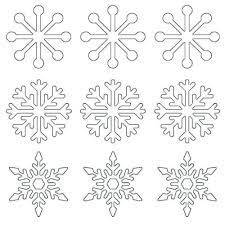 Snowflake coloring page color, cut & decorate. Free Snowflakes Coloring Pages Printable