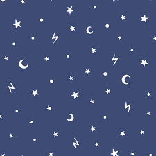 Peel and stick to apply, pull up to remove Over The Rainbow Stars And Moons Glow In The Dark Wallpaper Navy Holden 90982