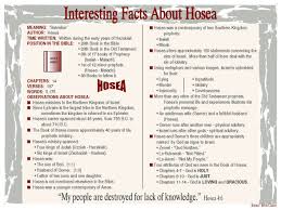 Interesting Facts About Hosea Bible Study Journal Bible Knowledge Understanding The Bible
