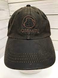 Yosemite National Park Half Dome Strapback Brown Distressed Slouch Baseball Hat Dorfmanpacific Baseballc Baseball Hats Womens Baseball Cap Black Baseball Cap