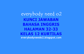 Home › kunci jawaban kelas 5 › matematika. Kunci Jawaban Bahasa Inggris Halaman 32 33 Kelas 12 Kurtilas
