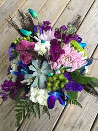Gina of fiori floral shared with us this easy diy pink peonies and succulent bouquet that you could easily put together for you and your bridesmaids. Loved It Pinned It A Blooming Envy Design Bouquet White Hydrangeas Lavender Mums Purp Green Wedding Bouquet Blue Orchid Wedding Purple And Green Wedding