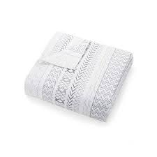 Black And White Striped Wrapping Paper Walmart Better Homes Gardens Embroidered Stripe Full Queen Quilt Walmart Com Queen Quilt Striped Quilt Better Homes Gardens