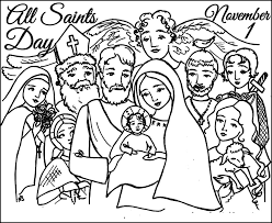 Kids are not exactly the same on the outside, but on the inside kids are a lot alike. All Saints Day 1 Coloring Page Free Printable Coloring Pages For Kids