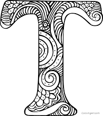 Download and print these letter t coloring pages for free. Beautiful Letter T Coloring Page Coloringall