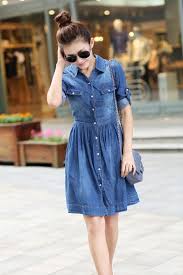Hotsale Women S Fashion Casual Denim Lapel Cocktail Party Wear To Work Jeans Shirt Dress Womens Denim Dress Casual Denim Dress Denim Dress Summer