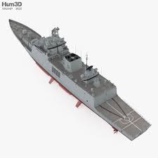 Shivalik Class Frigate 3d Model Veiculos Blindados Naval Navio