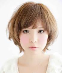 Those soft layers and straight fringes go very well with their face shapes, 2. Cute Asian Girl Hairstyle With Layers And Long Straight Bang With Medium Short Hair Length