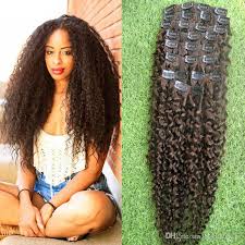 We offer dark brown wavy clip in hair extensions for sale with human. 4 Dark Brown Kinky Curly Clip In Hair Extensions African American Clip In Human Hair Extensions 100g Afro Kinky Curly Clip Ins From Jcgtjf150132 4 53 Dhgate Com