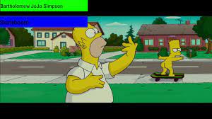 The Simpsons Movie (2007) | Bart Naked in Skateboard Scene with healthbars.  - YouTube