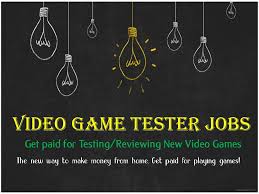 Video Game Tester Jobs At Home Get Paid For Playing New Games By Chamal Priyadarshana Via Slideshare Video Game Tester Jobs Video Game Tester Video Games