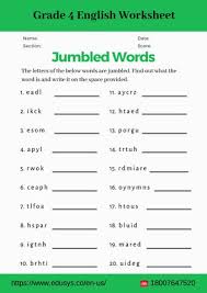 4th grade english vocabulary worksheet pdf by nithya issuu
