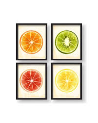 Watercolor Dining Room Art Fruit Wall Decor Fruit Kitchen Etsy In 2021 Dining Room Art Fruit Wall Art Kitchen Artwork