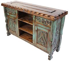 Green Patina Painted Wood Carved Floral Buffet With Scalloped Edge Top Rustic Furniture Design Rustic Furniture Diy Carved Furniture