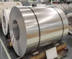 Stainless steel sheet in coil in factory warehouse – Poszter vagy Falikép | Europosters