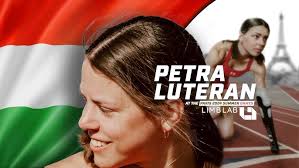 Lora Webster from Team USA sitting volleyball at the #Paris2024 summer  games part I