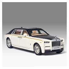 Amazon.co.jp: ダイカストモデルカー ロールスロイスファントムの音楽と光で引き戻す1:24ダイキャスト合金車モデルコレクションシミュレーションカー  (色 : White) : ホビー