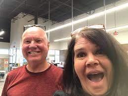 Ran into the ex-husband at Aldi last week. Married 14 years. Divorced  almost the same amount of time. Since we are now civil to each other, we  sent a selfie to our