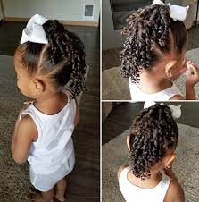 Still, there are many types of curls, from soft to kinky, from thin to bushy, and, thus, there is a plethora of hairstyles for curly hair varying in length. Toddlerhair Mixedhairstyles Kidscurls Kidshairstyles Curls Mixed Kids Hairstyles Mixed Girl Hairstyles Kids Hairstyles Girls