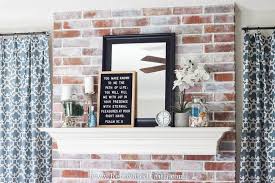 See more ideas about brick fireplace, painted brick, fireplace. How To Whitewash A Dated Brick Fireplace The Easy Mess Free Way