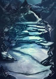 Watercolor Cartoon Illustration Of A Dark Scary Cave Entrance Stock Photo Picture And Royalty Free Image Image 52659208 In the human realm, the cave lies east of the imperial observation post on the far eastern end of the southern continent. watercolor cartoon illustration of a dark scary cave entrance