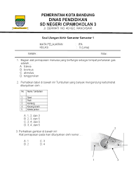5 soal ukk / uas ipa kelas 7 smp / mts semester 2 dan kunci jawaban. Soal Uas Ipa Kelas 5 Semester 1