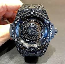 Hublot All Black Diamonds Watches For Men Luxury Watches For Men Hublot Watches