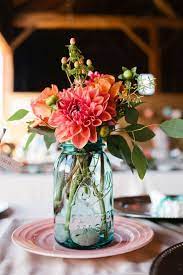 100 Mason Jar Crafts And Ideas For Rustic Weddings Wedding Centerpieces Mason Jars Spring Flower Arrangements Centerpieces Flower Arrangements Center Pieces