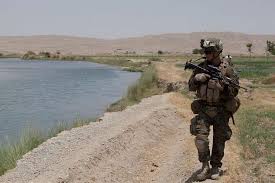 U.S. Navy Hospitalman Derek Happel with 3rd Platoon,