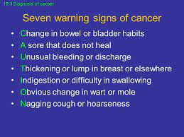 Some warning signs of breast cancer are—. Chapter 19 Cancer Ppt Video Online Download