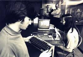 Steve Jobs And Wozniak Using Apple 1 System Ca 1976 C Apple Inc Joe Melena Steve Jobs Steve Jobs Apple Computer