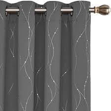Save big on blackout curtains and get free shipping. Amazon Com Deconovo Blackout Curtains For Bedroom 84 Inches Long Set Of 2 Thermal Insulated Grey Curtains Drapes For Sliding Glass Door 52 X 84 Inch Grey 2 Panels Kitchen Dining
