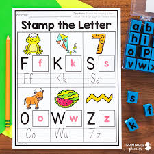 Letters online worksheet for preschool. Letter Matching Uppercase And Lowercase Worksheets Just Add Letter Stamps The Printable Princess