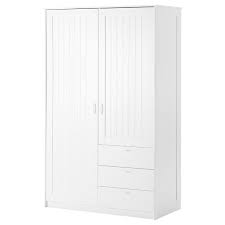 Please pick out a decent shirt from my crappy wardrobe. Musken Wardrobe With 2 Doors 3 Drawers White 124x60x201 Cm Ikea