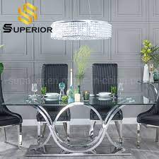 By noble house (2) new. Wholesale China Designer Rectangle Glass Dining Tables With Chairs China Dining Table Set Restaurant Table