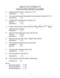 Standardized tests can be scary. Algebra 2 Unit 8 Chapter 7