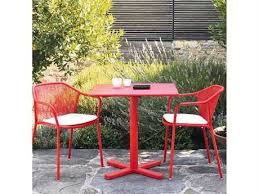 Emu Darwin Steel Dining Set Darwinlngset3 Patio Dining Furniture Aluminum Chairs Flip Top Table