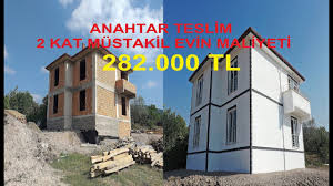 Asansör, kalorifer ya da havalandırma tesisatları dahil edilmiyor. 2 Katli Anahtar Teslim 282 000 Tl Yapildi I 2 Kat Koy Evi I Standart Mustakil Ev Yapimi Youtube