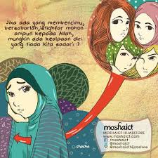 Jika Ada Yang Membencimu Bersabarlah Istigfar Mohon Ampun Kepada Allah Swt Mungkin Ada Kealpaan Diri Yang Tiada Kita Sadari W Kartun Motivasi Kerohanian