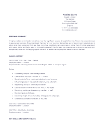 The following is a free resume example that can be copied/ pasted and personalized for job titles such as: Sales Director Cv Templates At Allbusinesstemplates Com