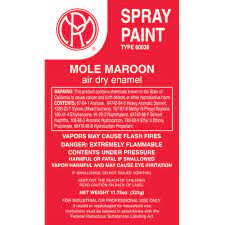Mole Richardson Enamel Spray Paint Mole Maroon 13 Oz Ac233