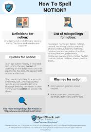 How To Spell Notion And How To Misspell It Too Spellcheck Net