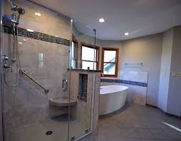 Bathroom with a separate tub and shower). Bathroom Remodel In Columbus Ohio Kresge Contracting