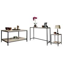 Add a quality coffee table, end table, or sofa table to your living room. 3 Piece Coffee Table Set With Coffee Table And Console Table With End Table In Charter Oak 1834367 Pkg