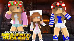 Baby Ellie Meets Her Evil Aunts Kelly Carly Minecraft Littlekelly Roleplay Youtube