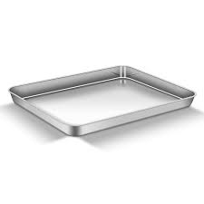 Maybe you would like to learn more about one of these? Aemiao Baking Sheet 16 X 12 X1 Stainless Steel 18 0 Bakeware Cookie Sheet Toaster Cake Pizza Oven Baking Pan Tray For Ho Pizza Oven Baking Pans Rust Free