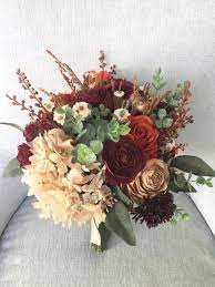 Fall Wedding Bouquet Rustic Bridal Bouquet Silk Wedding Bouquet Rustic Wedding Bouquet Bur Rustic Bridal Bouquets Bridal Bouquet Fall Fall Wedding Bouquets
