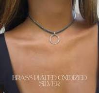 Collar Necklace: Sterling Silver Day Collar, Discreet O Ring ...